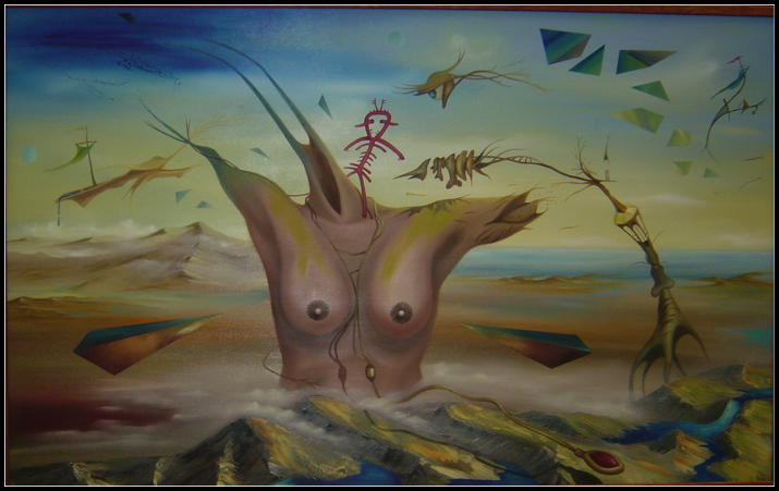 The Circle of Willis Appearing Above Camouflaged Breasts (full picture)